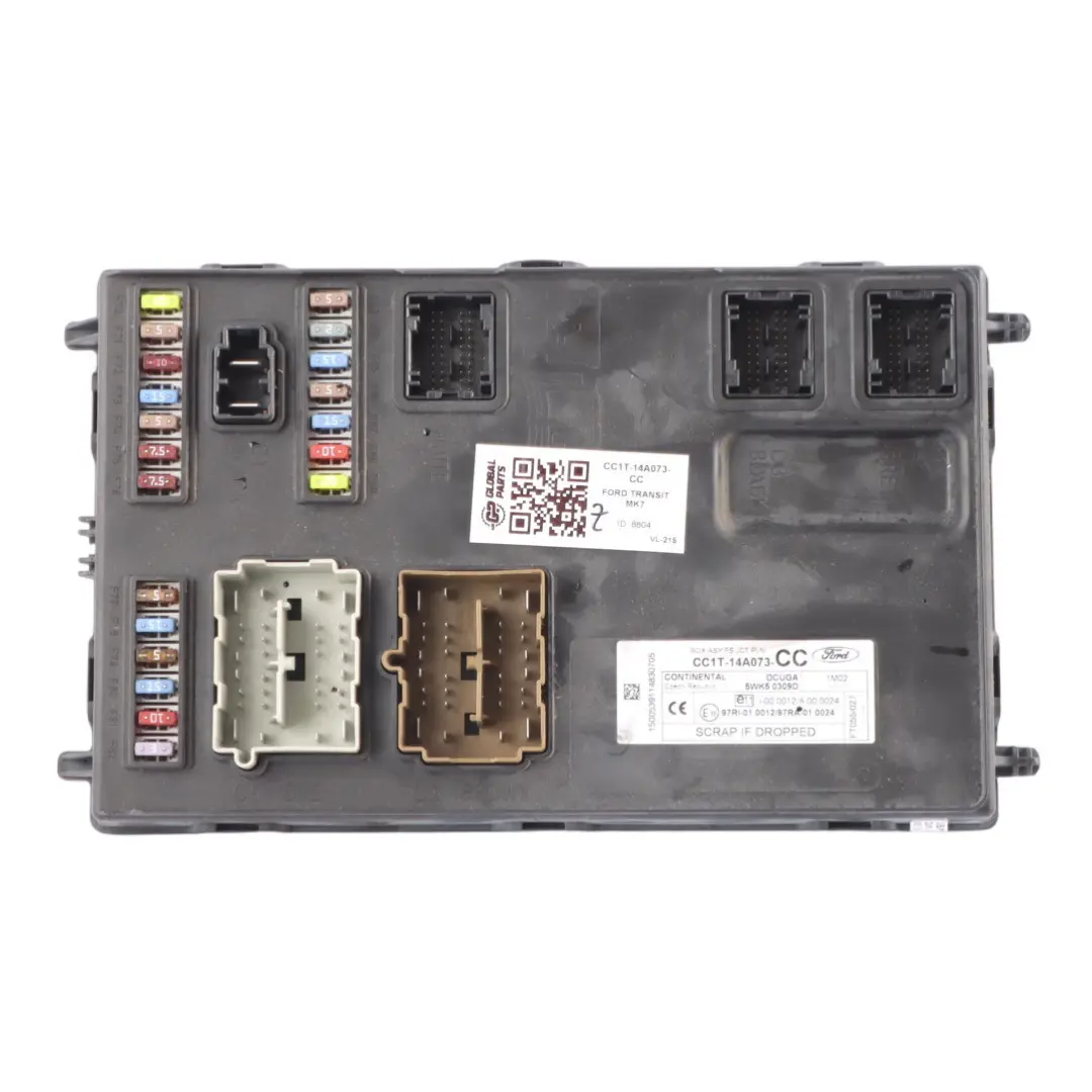 Ford Transit Mk7 Body Control Module Unit FS JCT PLN ECU - SKU CC1T-14A073-CC - Part number  CC1T-14A073-BF