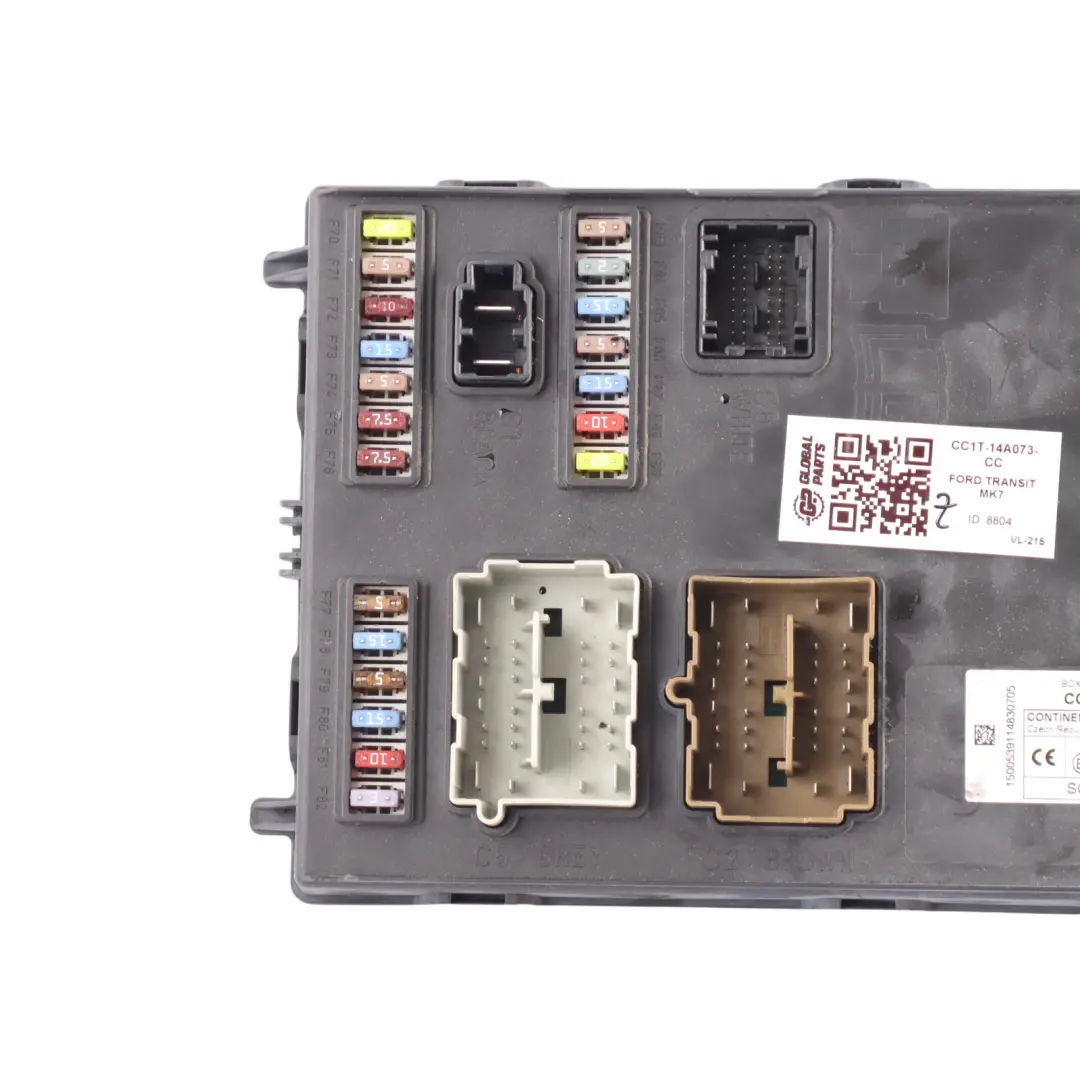 Unidad Módulo Control Carrocería FS JCT PLN ECU para Ford Transit Mk7 con número de pieza CC1T-14A073-CC Ford Transit Mk7 Unidad Módulo Control Carrocería FS JCT PLN ECU - SKU CC1T-14A073-CC - Número de pieza CC1T-14A073-CC