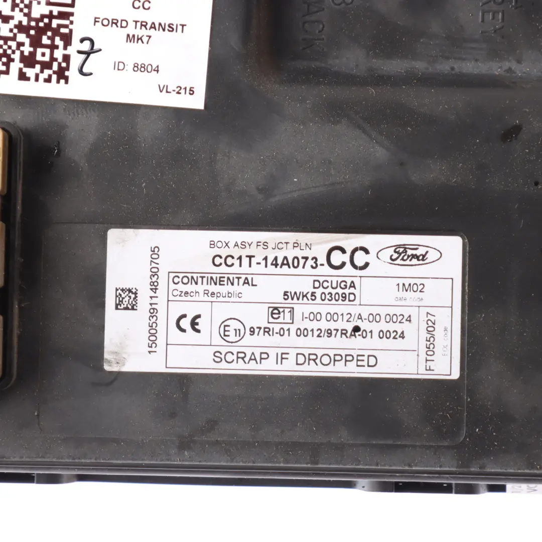 Moduł Sterownik Komfortu FS JCT PLN ECU do Ford Transit Mk7 o numerze CC1T-14A073-CC Ford Transit Mk7 Moduł Sterownik Komfortu FS JCT PLN ECU - SKU CC1T-14A073-CC - Numer Części CC1T-14A073-CC