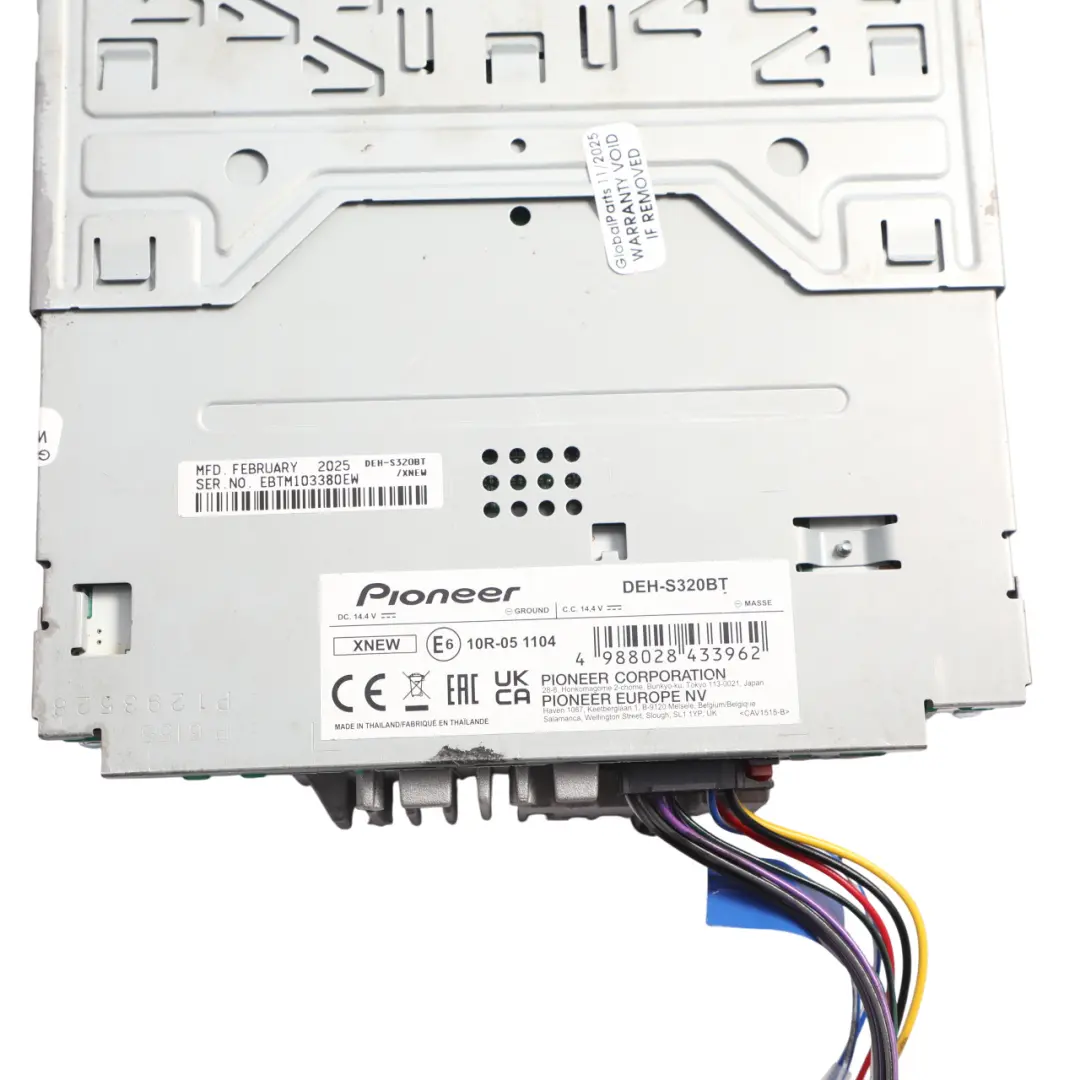 Genuine Pioneer Bluetooth USB AUX CD Audio Player 1 DIN to with Part number DEH-S320BT Genuine Pioneer Bluetooth USB AUX CD Audio Player 1 DIN - SKU DEH-S320BT - Part number DEH-S320BT