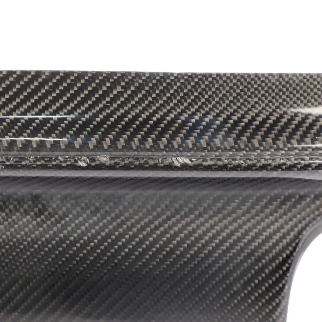 BMW E46 M3 Coupe Rear Bumper Diffuser Lower Trim Cover Carbon CSL Style - SKU E46-M3-REAR-DIFFUSER - Part number E46-M3-REAR-DIFFUSER