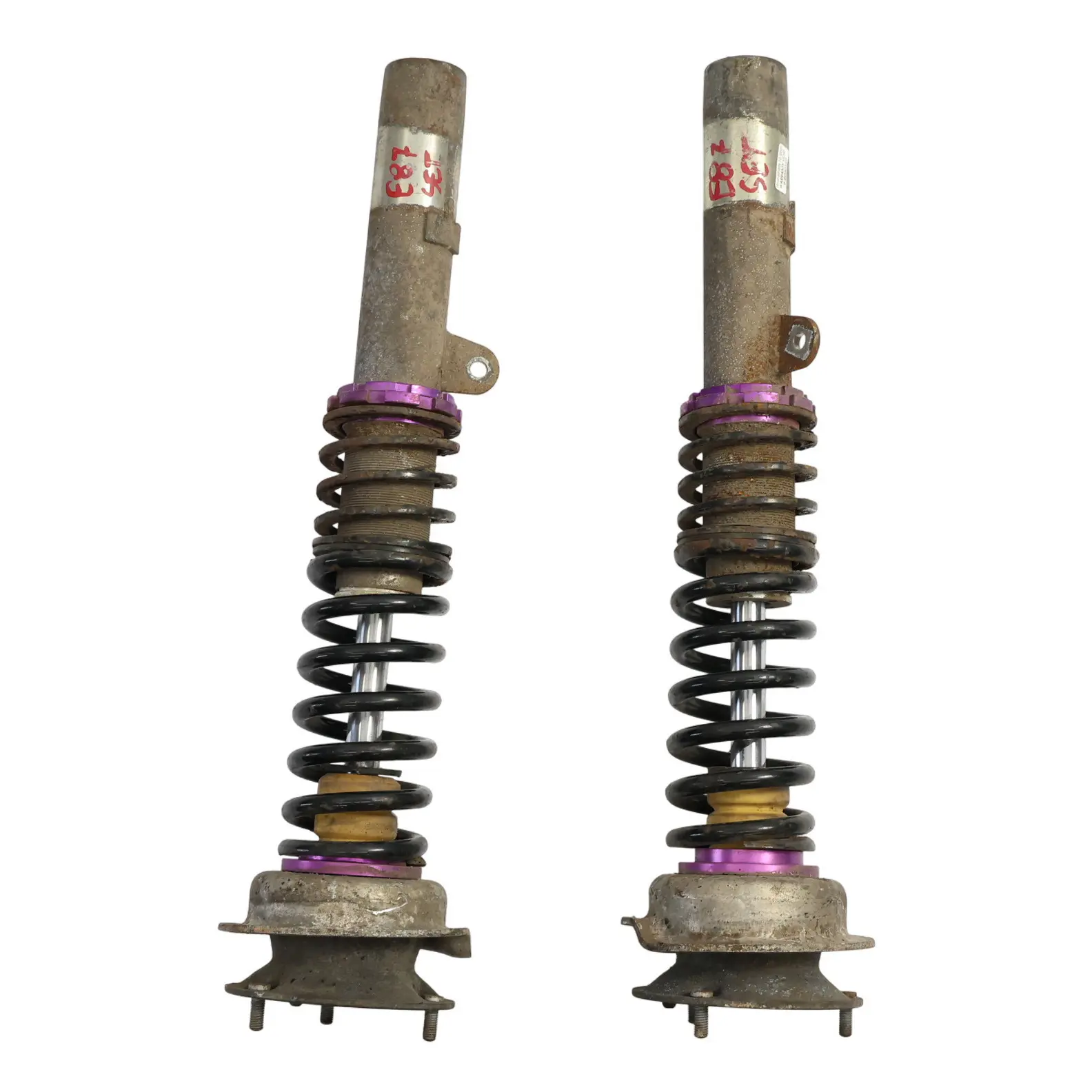 BMW E87 Sospensione Puntone Molla Elicoidale+ Set Anteriore Sinistra Destra