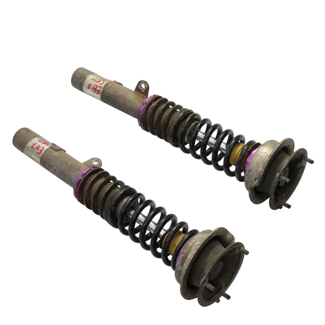 BMW E87 Fahrwerk Federbein Schraubenfeder Stance+ Satz Vorne Links Rechts - SKU E87-SPRING-STRUT-SET-1 - Teilenummer E87-SPRING-STRUT-SET