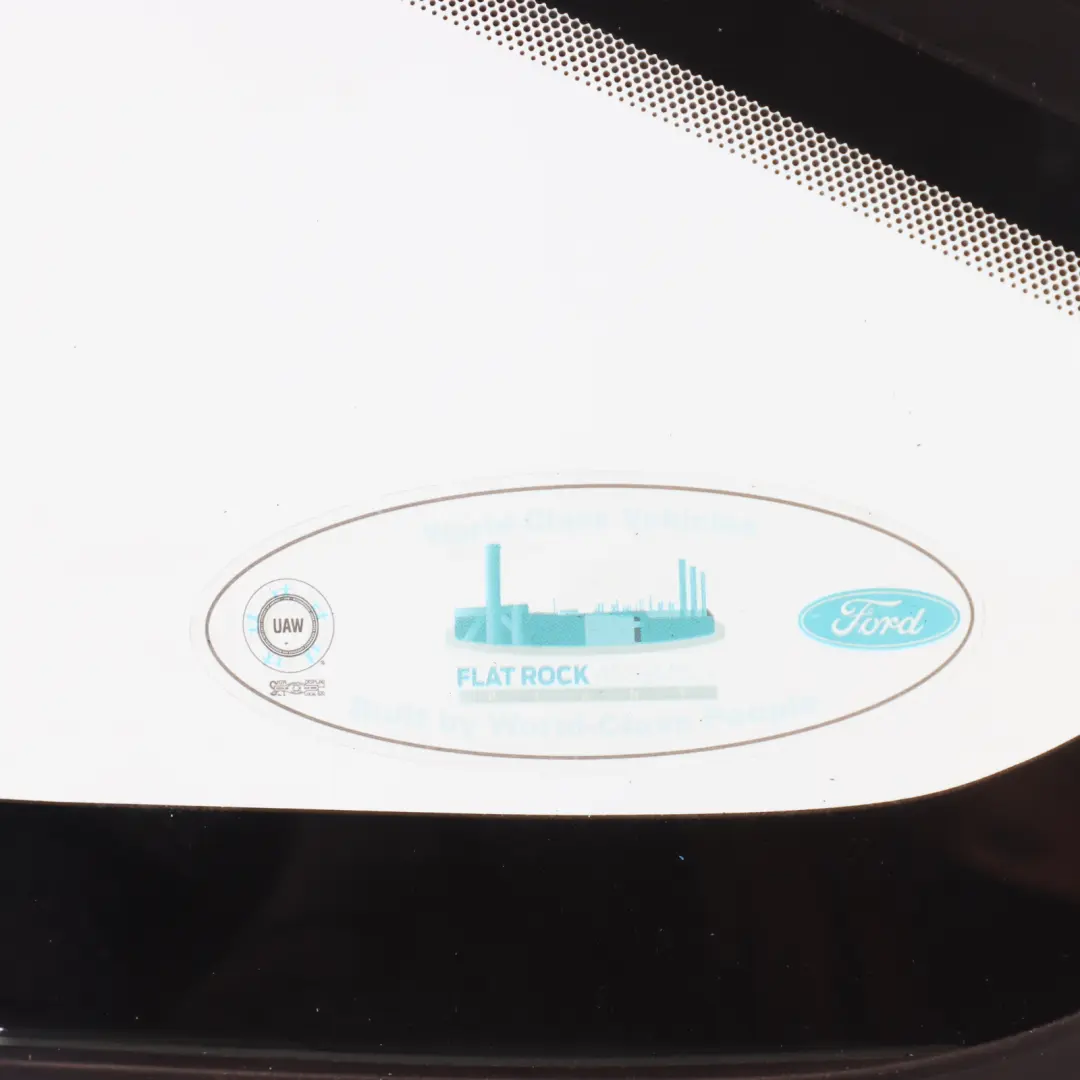 Ford Mustang VI Quarter Window Glass Rear Left N/S Side AS2 - SKU JR3B-6329701-AA - Part number JR3B-6329701-AA