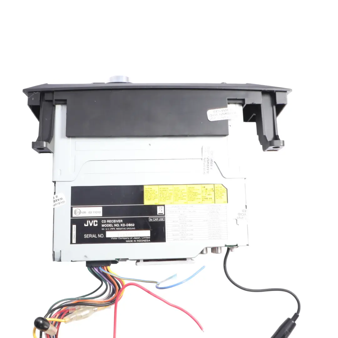 Genuine JVC Car Radio Stereo MP3 Audio Player Bluetooth Head Unit to with Part number KD-DB52 Genuine JVC Car Radio Stereo MP3 Audio Player Bluetooth Head Unit - SKU KD-DB52 - Part number KD-DB52