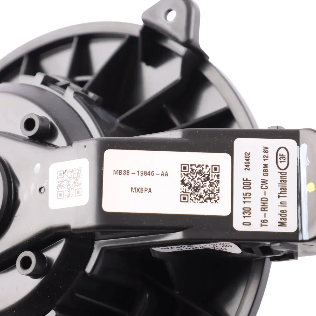 Ford Ranger Mk4 VW Amarok Mk2 Heater Blower Fan Motor - SKU RHD-MB3B-19846-AA - Part number MB3B-19846-AA