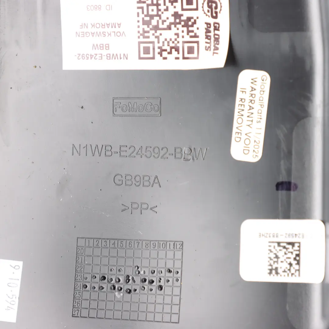 VW Volkswagen Amarok Mk2 Interior Rear Panel Trim Cover - SKU N1WB-E24592-BBW - Part number N1WB-E24592