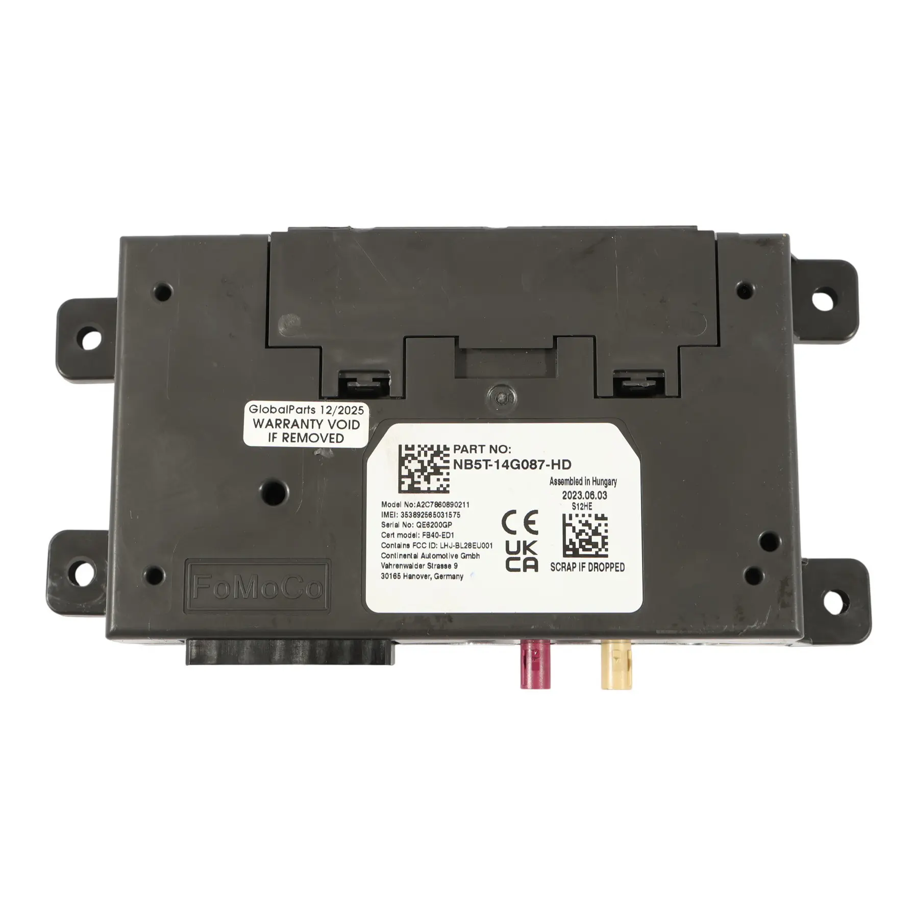 Ford Transit Custom Mk8 Moduł Sterownik Bluetooth NB5T-14G087-HD