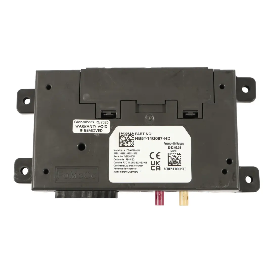 Mk8 Módulo Bluetooth Unidad De Control ECU para Ford Transit Custom con número de pieza NB5T-14G087-HD Ford Transit Custom Mk8 Módulo Bluetooth Unidad De Control ECU - SKU NB5T-14G087-HD - Número de pieza NB5T-14G087-HD