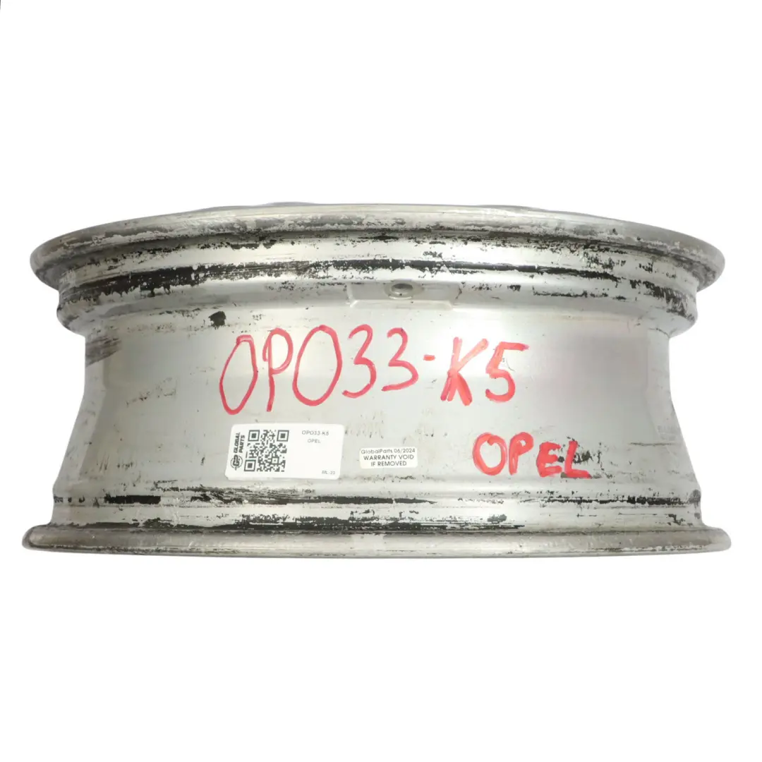 Opel Corsa D Felga Aluminiowa Srebrna OPO33 16" 6J ET:40 K5 - SKU OPO33-K5 - Numer Części OPO33-K5