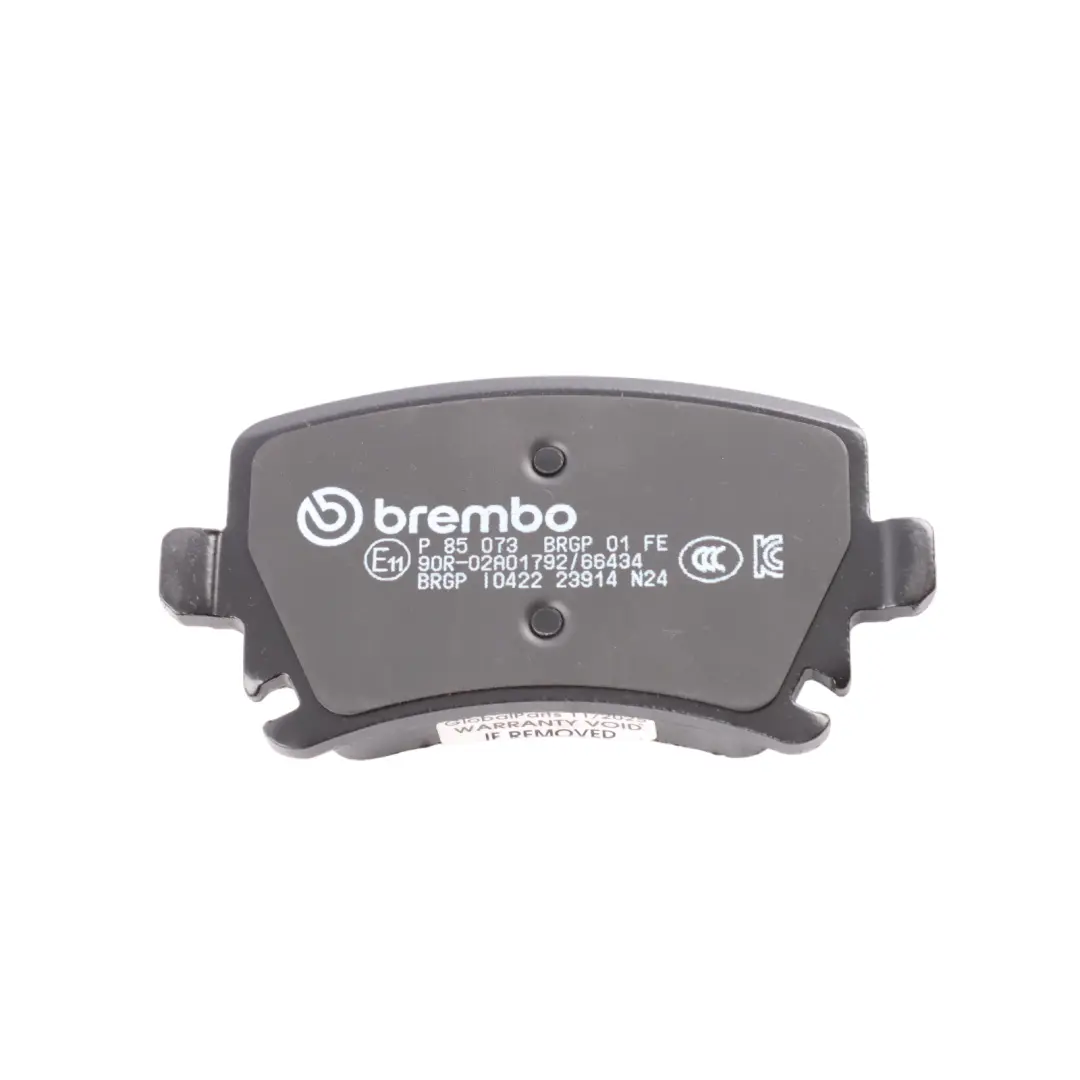 BREMBO Rear Axle Brake Pads Set Left Right N/O/S to with Part number P85073 BREMBO Rear Axle Brake Pads Set Left Right N/O/S - SKU P85073 - Part number P85073