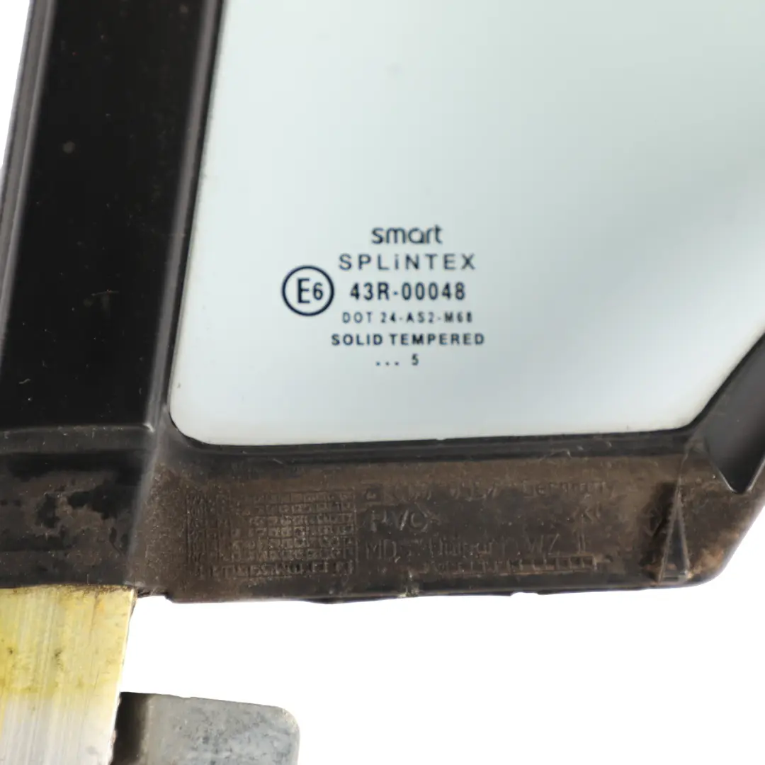 C450 Door Quarter Triangle Window Glass AS2 Left N/S to Smart ForTwo with Part number Q0000557V013C41A00 Smart ForTwo C450 Door Quarter Triangle Window Glass AS2 Left N/S - SKU Q0000557V013C41A00 - Part number Q0000557V013C41A00