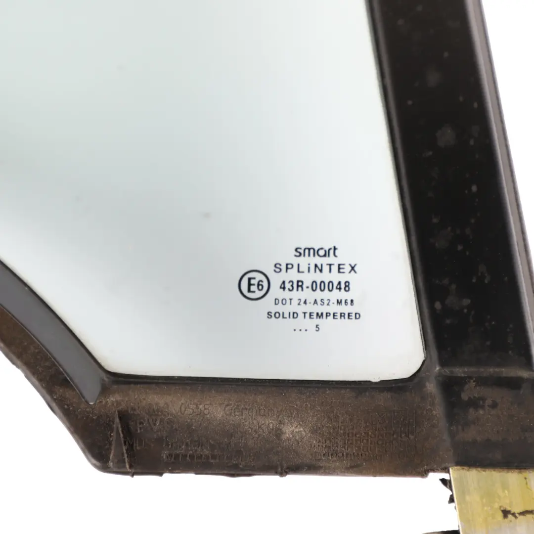 Smart ForTwo C450 Door Quarter Triangle Window Glass AS2 Right O/S - SKU Q0000558V013C41A00 - Part number Q0000558V013C41A00
