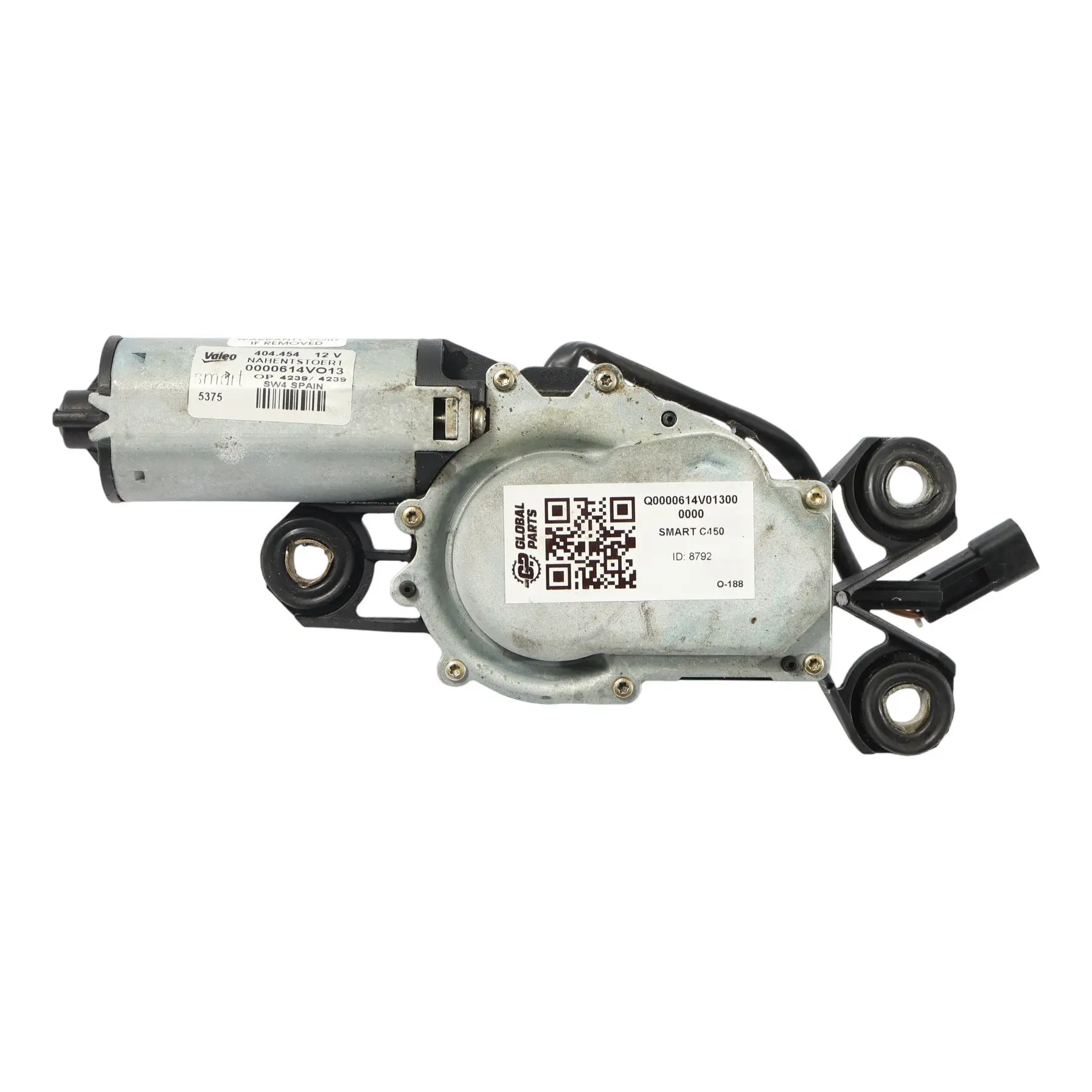 Smart Fortwo C450 Rear Window Wiper Motor Drive Unit Q0000614V013000000