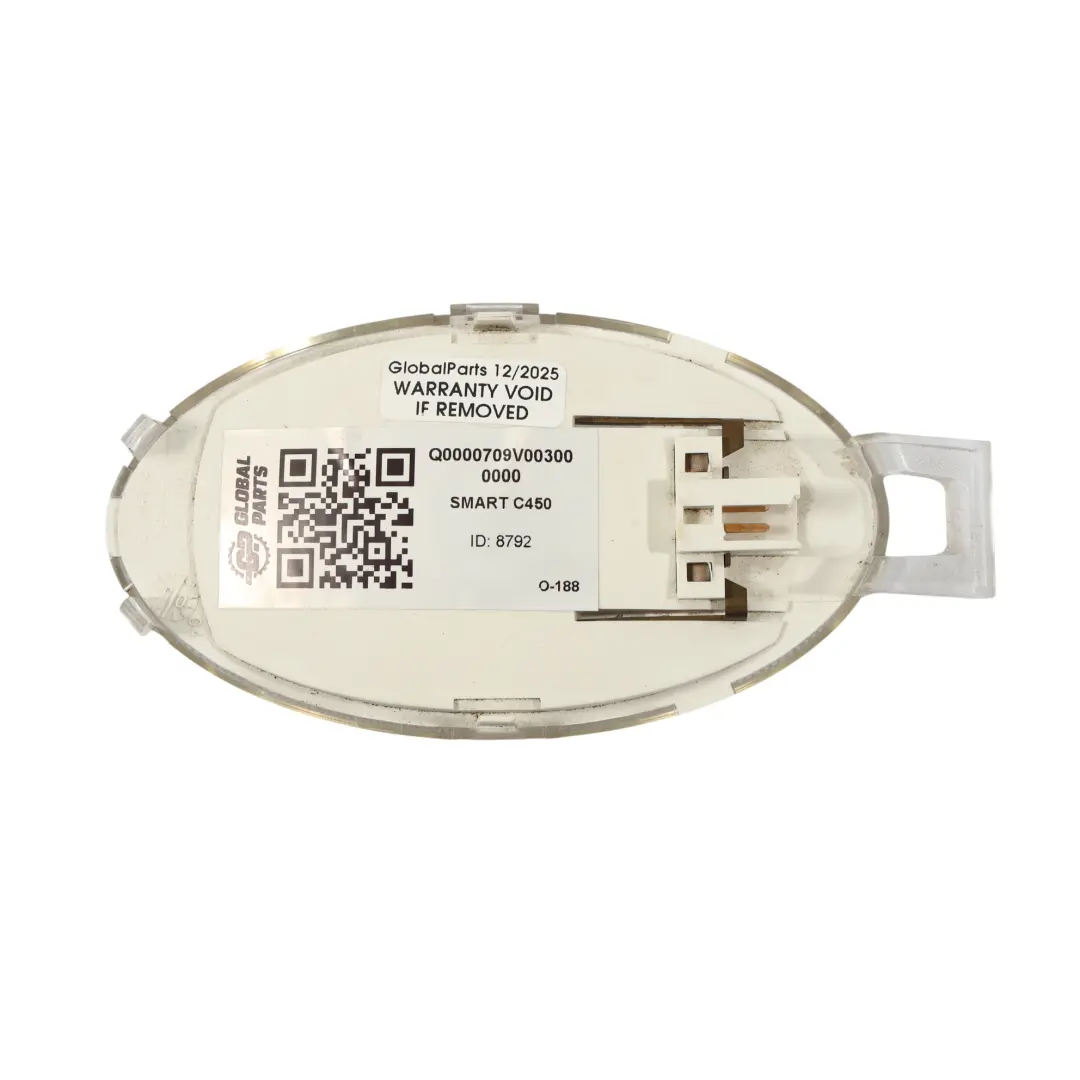 C450 Lampka Światło Podsufitki do Smart Fortwo o numerze Q0000709V003000000 Smart Fortwo C450 Lampka Światło Podsufitki - SKU Q0000709V003000000 - Numer Części Q0000709V003000000