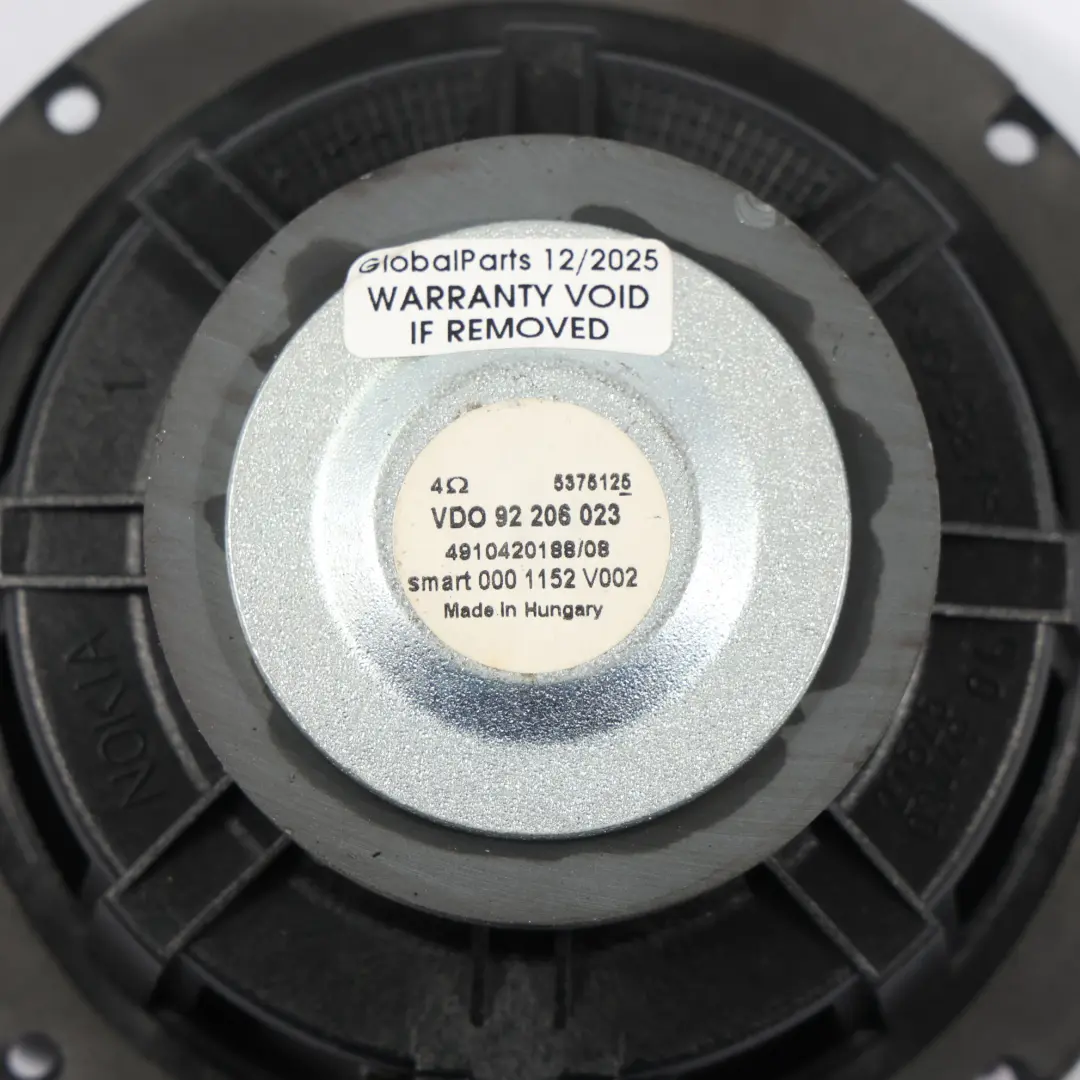 Smart Fortwo C450 Salpicadero Altavoz Lateral Unidad De Audio - SKU Q0001152V002000000 - Número de pieza Q0001152V002000000