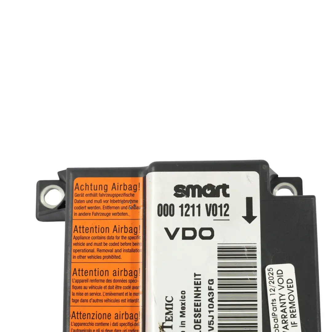 Smart Fortwo C450 Luft Modul Steuergerät 0001211V012 - SKU Q0001211V012000000 - Teilenummer Q0001211V012000000