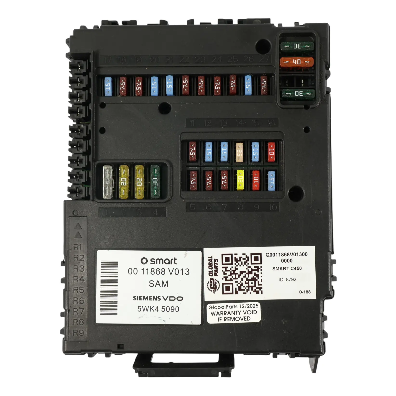 Smart Fortwo C450 SAM Modulo Unità Di Controllo Fusibili Q0011868V013000000