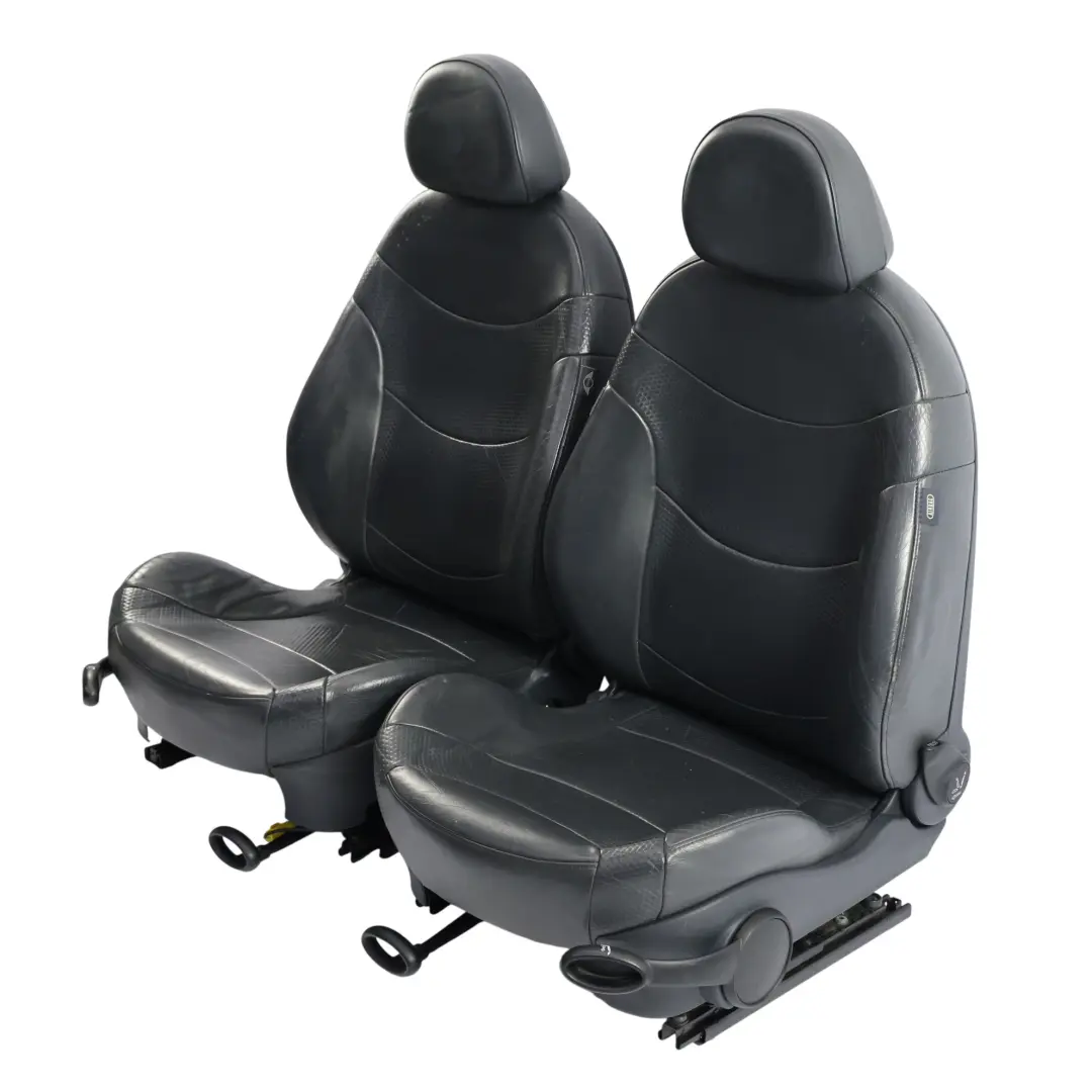 Sitze Panther Schwarzes Leder Beheizbare Vorder Rücksitze für Mini Cooper R53 mit Teilenummer R50 Mini Cooper R53 Sitze Panther Schwarzes Leder Beheizbare Vorder Rücksitze - SKU R50-SPORT-LEATHER-PROFILE-T5PN-SET-1 - Teilenummer R50