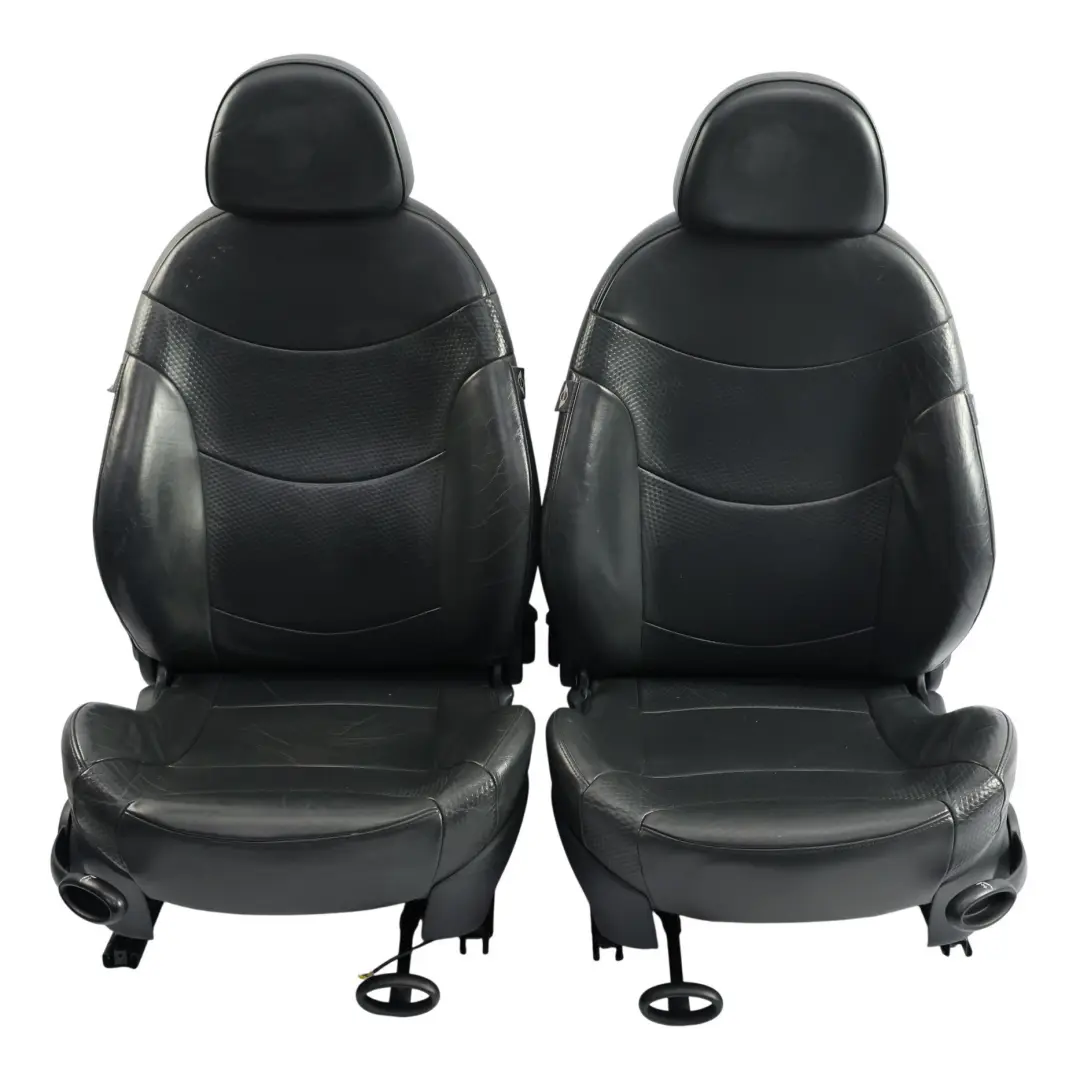 Seats Mini Cooper R53 Panther Black Leather Heated Profile Front Rear Seat to with Part number R50 Seats Mini Cooper R53 Panther Black Leather Heated Profile Front Rear Seat - SKU R50-SPORT-LEATHER-PROFILE-T5PN-SET-1 - Part number R50