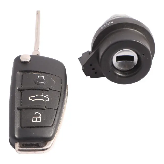 Front Door Lock Barrel Coil Cylinder Key Fob Right O/S to Audi A4 S4 B7 with Part number 107837064CD Audi A4 S4 B7 Front Door Lock Barrel Coil Cylinder Key Fob Right O/S - SKU RHD-107837064CD-1 - Part number 107837064CD