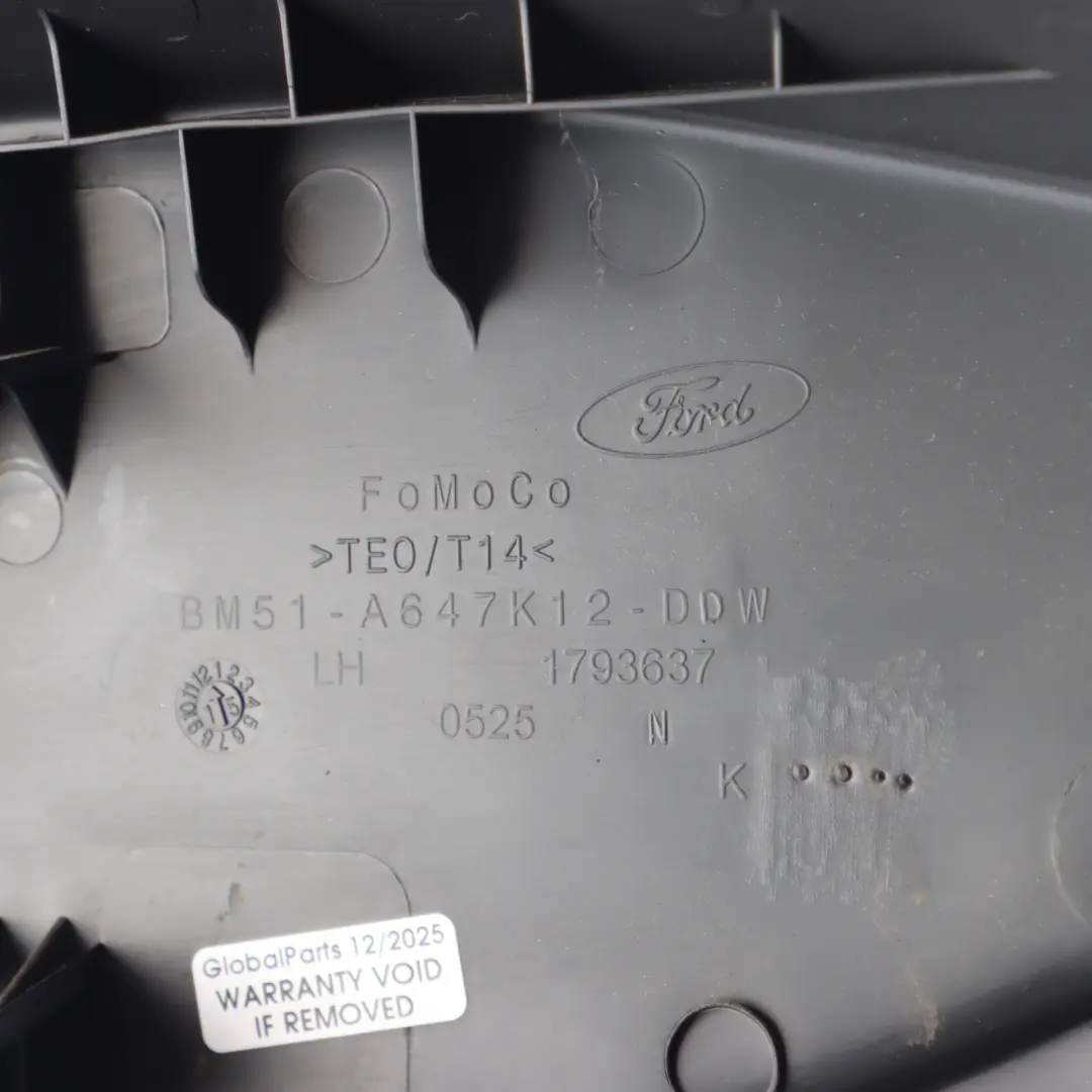 Ford Focus Mk3 Front Passenger Seat Trim Cover Panel Left N/S BM51-A647K12-DDW - SKU RHD-1866550 - Part number 1866550