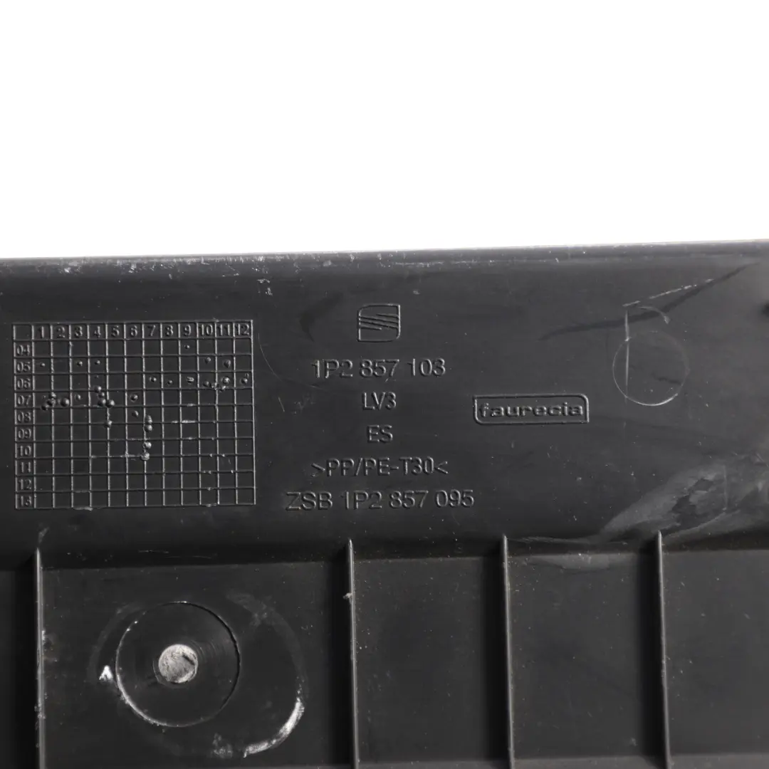 Seat Leon 1P Glove Box Storage Compartment Black - SKU RHD-1P2857095 - Part number 1P2857095