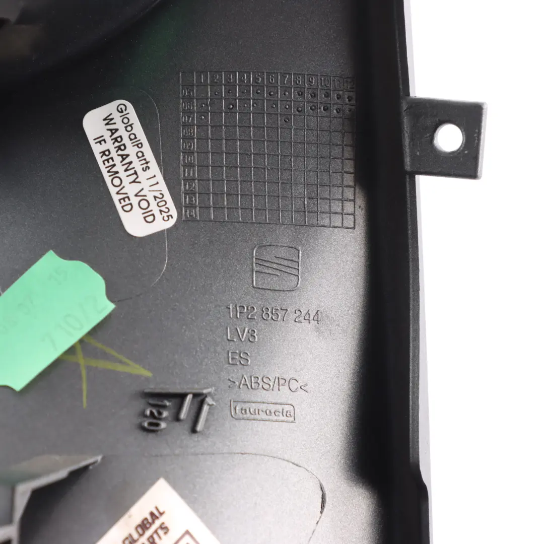 1P Mk2 Instrument Cluster Surround Cover Panel to Seat Leon with Part number 1P2857244 Seat Leon 1P Mk2 Instrument Cluster Surround Cover Panel - SKU RHD-1P2857244 - Part number 1P2857244