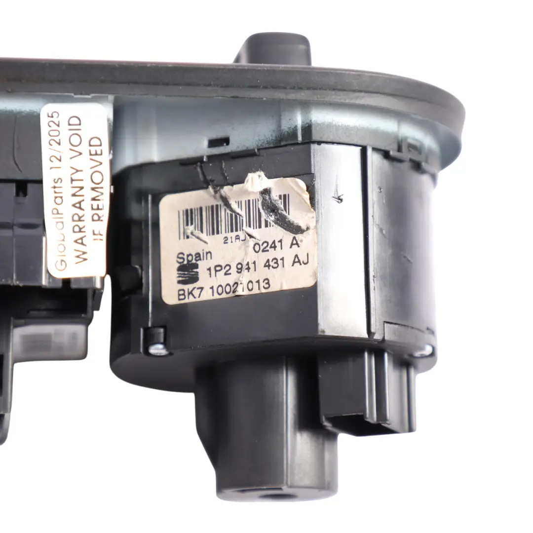 Seat Leon Mk2 1P Light Switch Headlight Control Unit Panel - SKU RHD-1P2941431AH - Part number 1P2941431AH