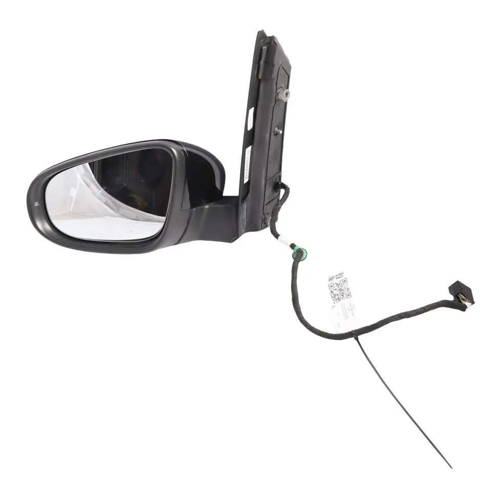 VW Volkswagen Touran 1T Mirror Wing Left N/S Deep Black Pearl Effect - C9X 