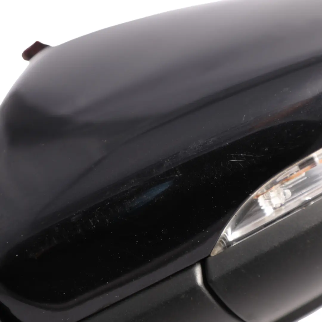 VW Volkswagen Touran 1T Mirror Wing Left N/S Deep Black Pearl Effect - C9X - SKU RHD-1T2857507AB-DBL - Part number 1T2857507AB
