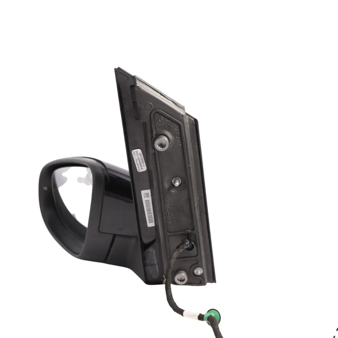VW Volkswagen Touran 1T Mirror Wing Left N/S Deep Black Pearl Effect - C9X - SKU RHD-1T2857507AB-DBL - Part number 1T2857507AB