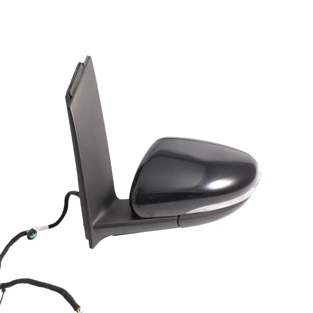 VW Volkswagen Touran 1T Mirror Wing Left N/S Deep Black Pearl Effect - C9X - SKU RHD-1T2857507AB-DBL - Part number 1T2857507AB