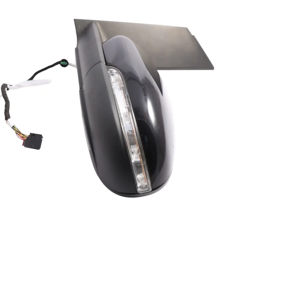 VW Volkswagen Touran 1T Mirror Wing Left N/S Deep Black Pearl Effect - C9X - SKU RHD-1T2857507AB-DBL - Part number 1T2857507AB