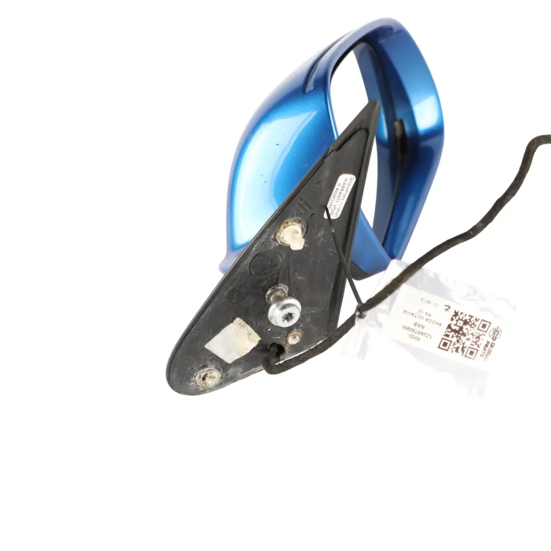 1Z RS II Door Wing Mirror Electric Right O/S Race Blue - F5W to Skoda Octavia with Part number 1Z2857508M Skoda Octavia 1Z RS II Door Wing Mirror Electric Right O/S Race Blue - F5W - SKU RHD-1Z2857508M-RAB - Part number 1Z2857508M