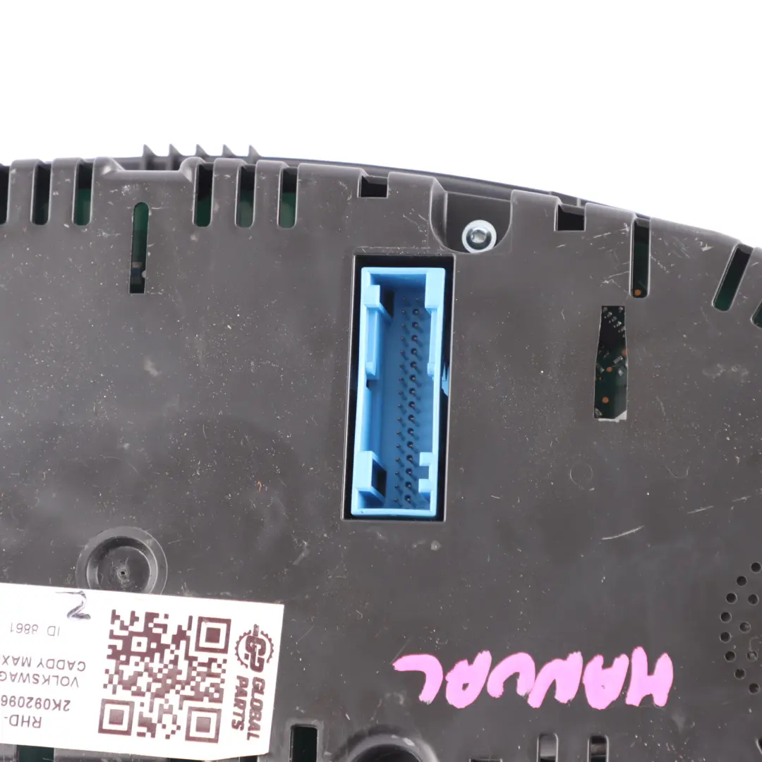 Volkswagen Caddy Maxi 2K Instrument Cluster Speedometer Diesel Manual - SKU RHD-2K0920965E - Part number 2K0920965E