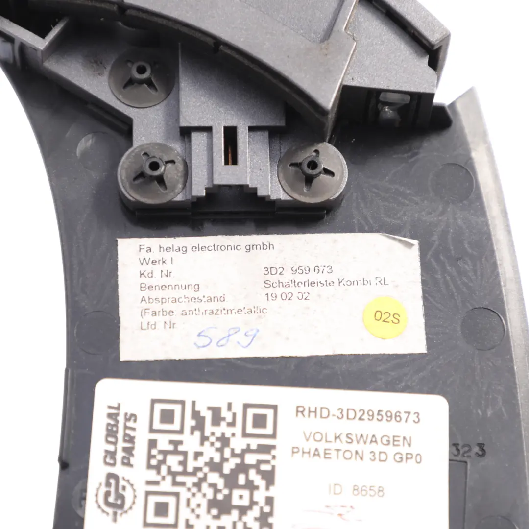 Mk1 Clocks Dimmer Adjust Mileage Reset Switch Block to Volkswagen Phaeton with Part number 3D2959673 Volkswagen Phaeton Mk1 Clocks Dimmer Adjust Mileage Reset Switch Block - SKU RHD-3D2959673 - Part number 3D2959673
