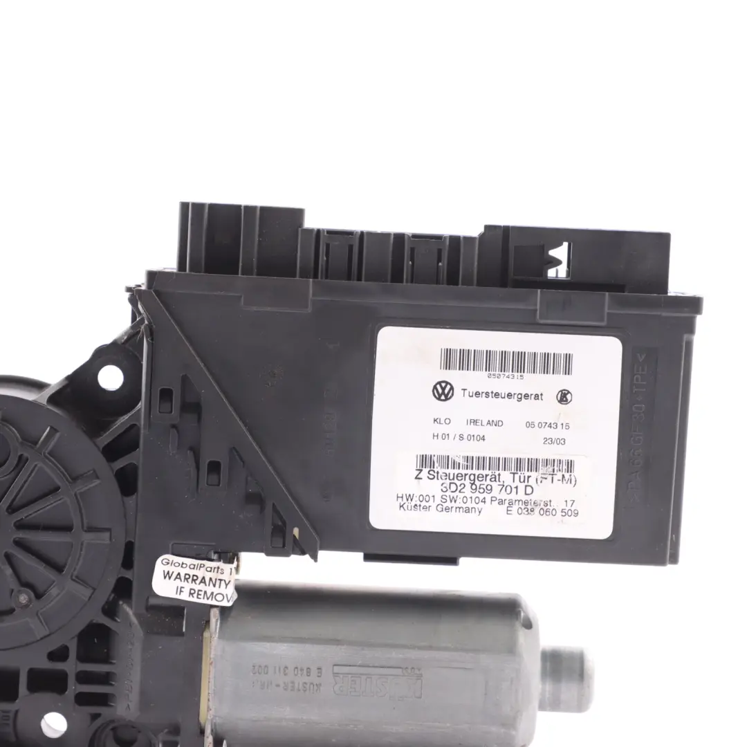 Volkswagen Phaeton 3D Door Window Lifter Motor Front Right O/S - SKU RHD-3D2959701D - Part number 3D2959701D