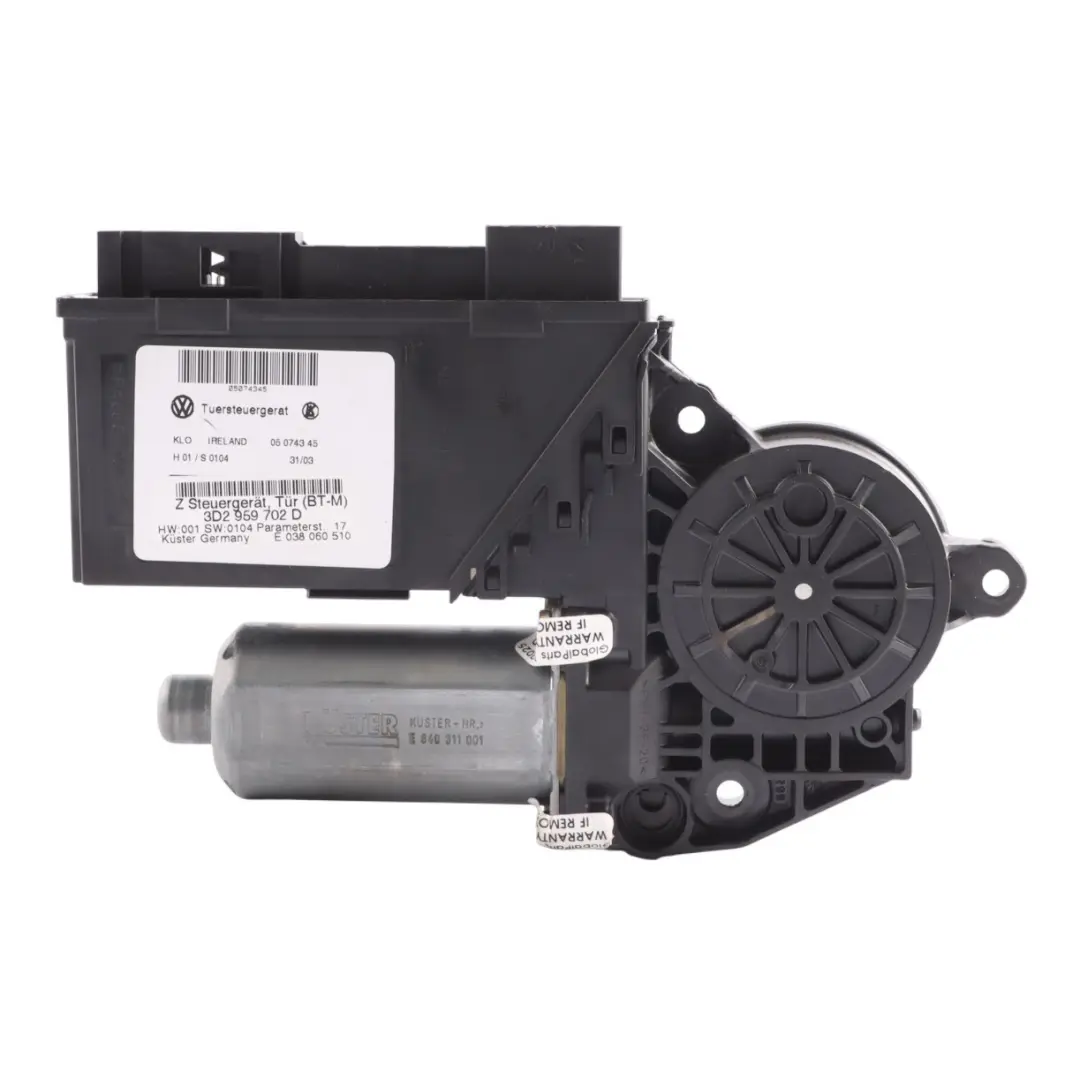 Volkswagen Phaeton 3D Door Window Lifter Motor Front Left N/S - SKU RHD-3D2959702D - Part number 3D2959702D
