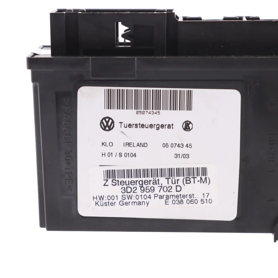 Volkswagen Phaeton 3D Door Window Lifter Motor Front Left N/S - SKU RHD-3D2959702D - Part number 3D2959702D