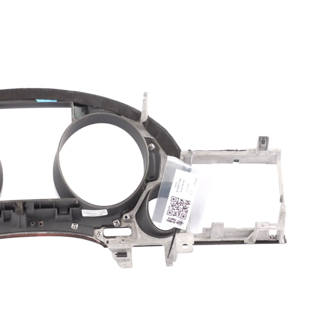 Instrument Cluster Clocks Surround Trim Cover Panel Carbon to Audi A8 D3 with Part number 4E2857115K Audi A8 D3 Instrument Cluster Clocks Surround Trim Cover Panel Carbon - SKU RHD-4E2857115K - Part number 4E2857115K