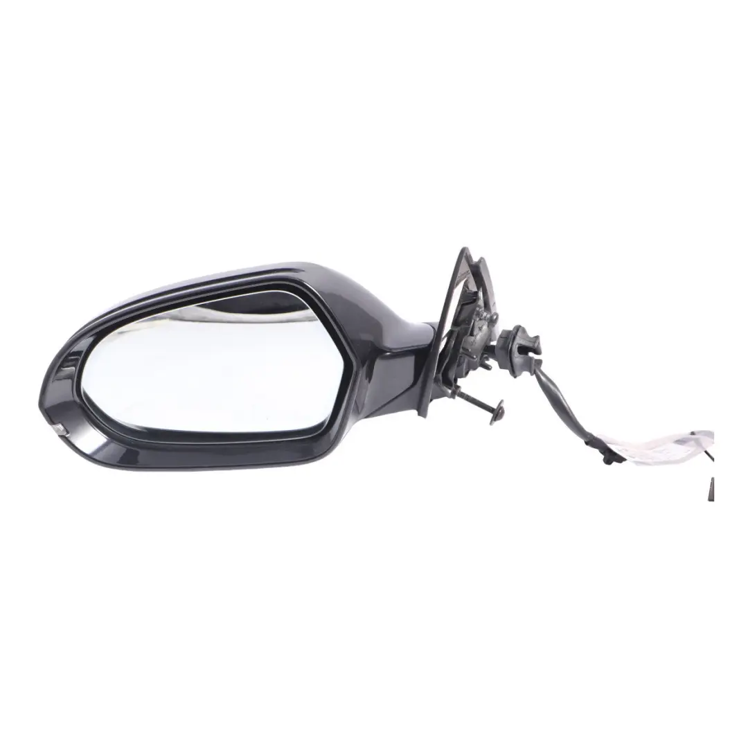 Audi RS6 C7 Electric Door Mirror Wing Left N/S Brilliant Black Metallic Y9B - SKU RHD-4G2857409AE-BBL - Part number 4G2857409AE