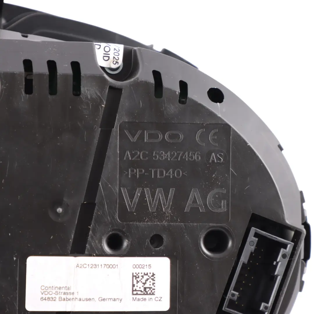 Skoda Octavia 5E Petrol Instrument Cluster Speedometer Automatic - SKU RHD-5E0920956E - Part number 5E0920956E