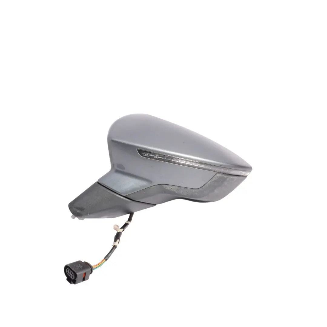 Seat Leon 5F Wing Mirror Right O/S Door Outside Monsoon Grey - X7R - SKU RHD-5F2857507N-MOG1 - Part number 5F2857507N