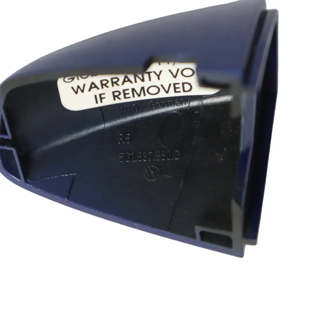 Seat Leon Mk3 5F 5D Handle End Cap Rear Right O/S Mystery Blue Pearl Effect-W5L - SKU RHD-5G2837880D-MYBL - Part number 5G2837880D
