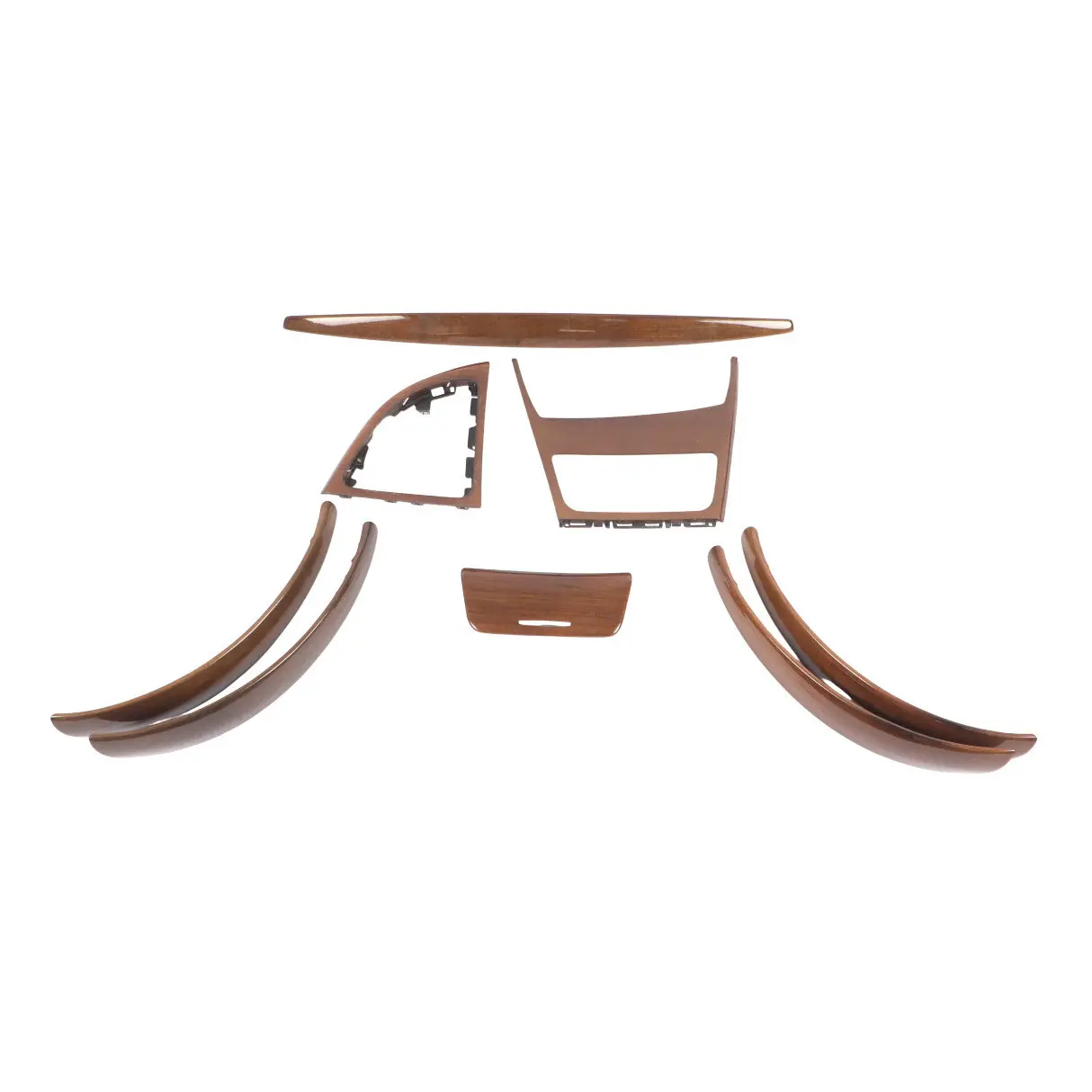 BMW E87 Interior Trim Set Dashboard Ashtray Cover Console Wood Walnut Light 