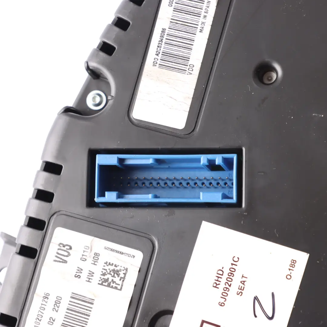 Seat Ibiza 6J FR Instrument Cluster Speedometer 2.0 Diesel Manual - SKU RHD-6J0920901C - Part number 6J0920901C