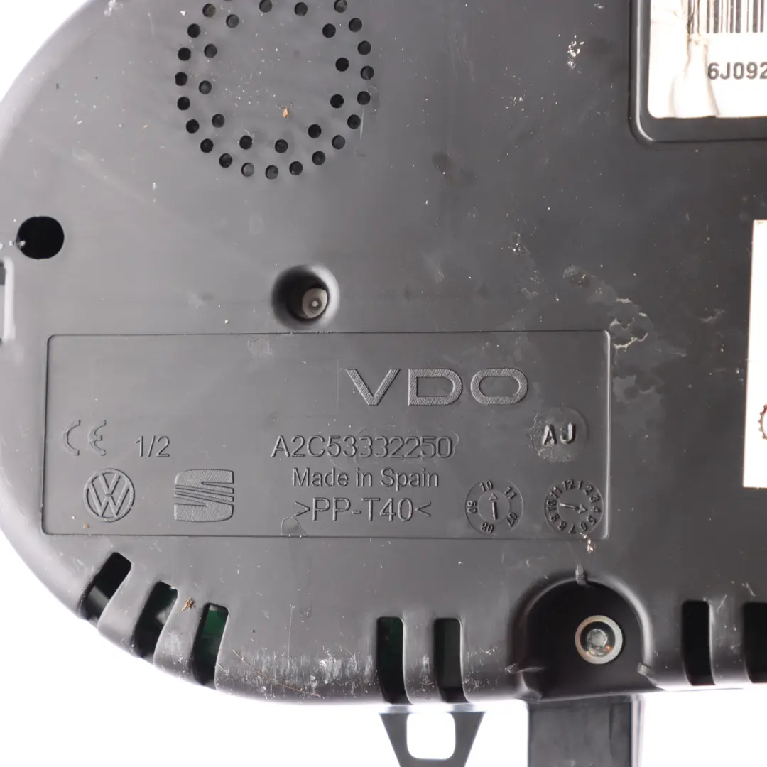 Seat Ibiza 6J FR Instrument Cluster Speedometer 2.0 Diesel Manual - SKU RHD-6J0920901C - Part number 6J0920901C