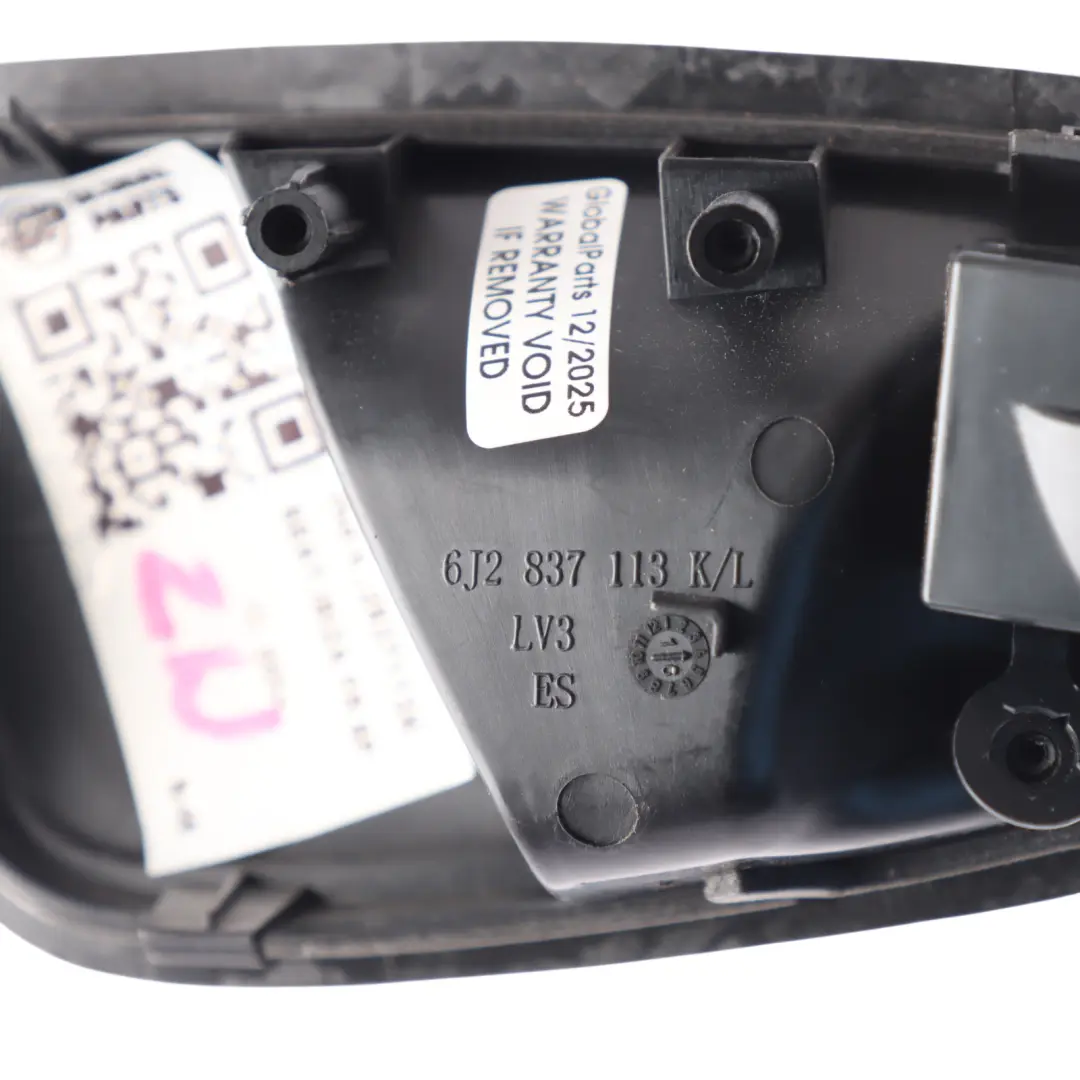 Seat Ibiza 6J Front Grab Interior Handle Left N/S Inner Door Opener - SKU rhd-6J2837113K - Part number 6J2837113K