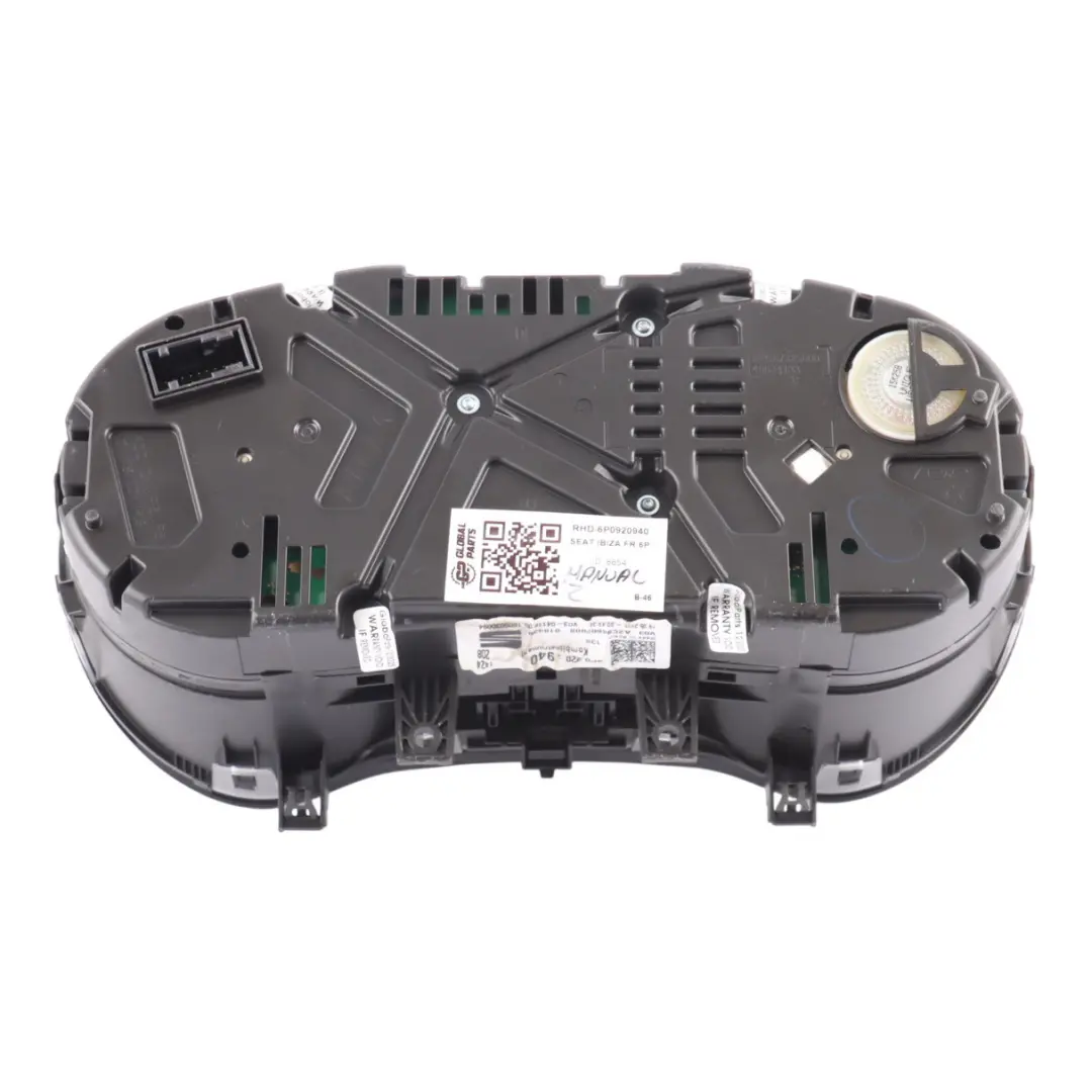Mk4 6P Instrument Cluster Speedo Clocks Meter Manual Petrol to Seat Ibiza with Part number 6P0920940 Seat Ibiza Mk4 6P Instrument Cluster Speedo Clocks Meter Manual Petrol - SKU RHD-6P0920940 - Part number 6P0920940